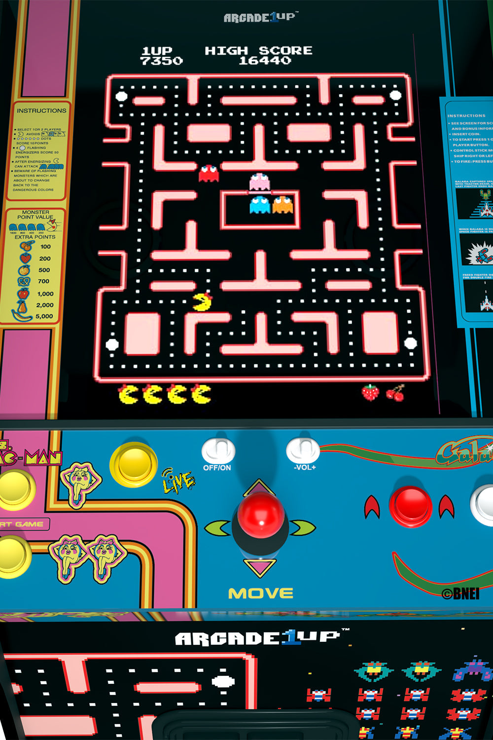 Ms. Pac Man & Galaga Class of '81 Deluxe Arcade Machine - detail view 7