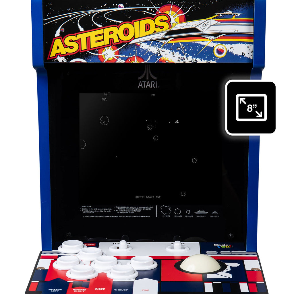 Atari Asteroids Counter Series Arcade Game with 8 Inch Screen - detail view 11