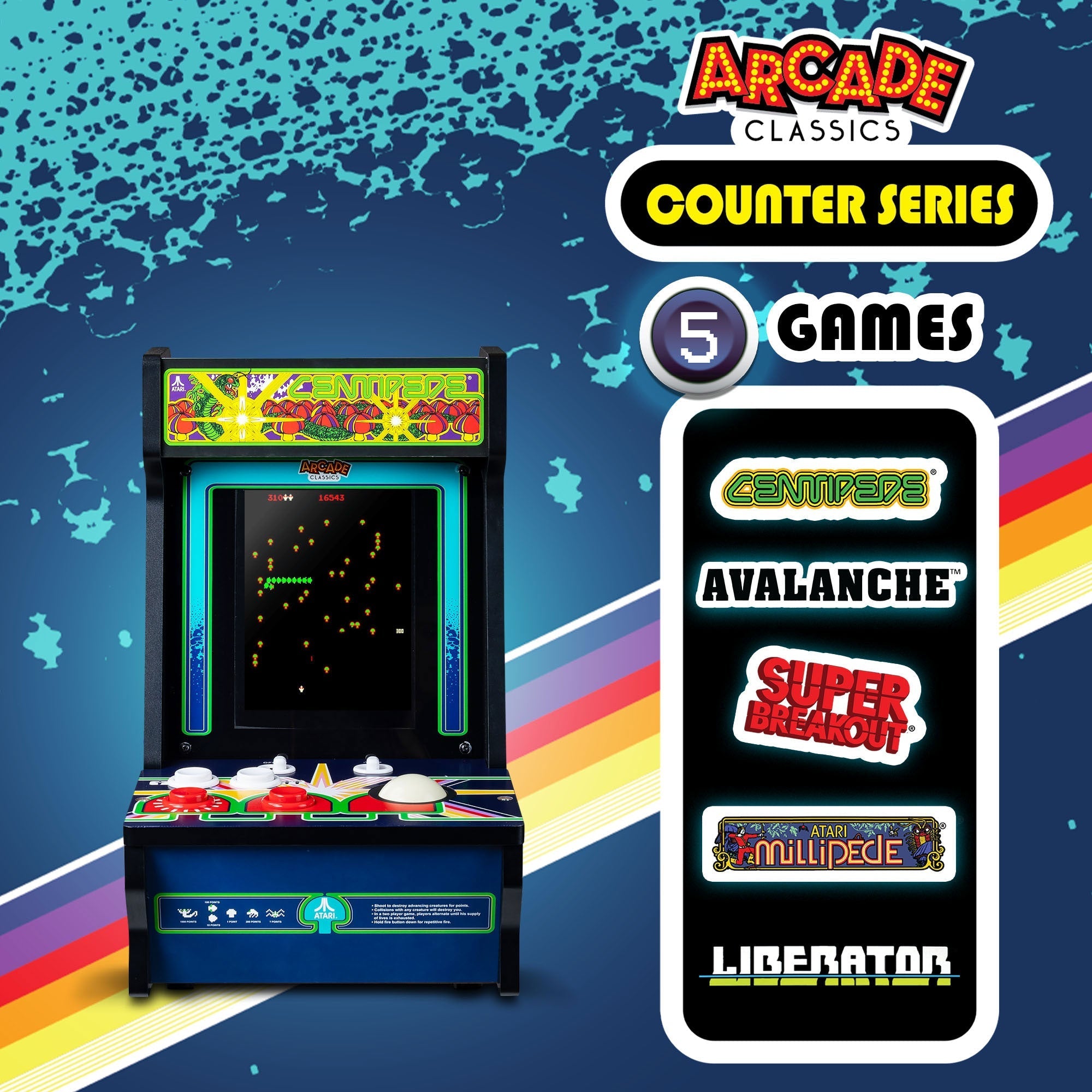 Atari Centipede Counter Series Arcade Game with 8 Inch Screen - detail view 2