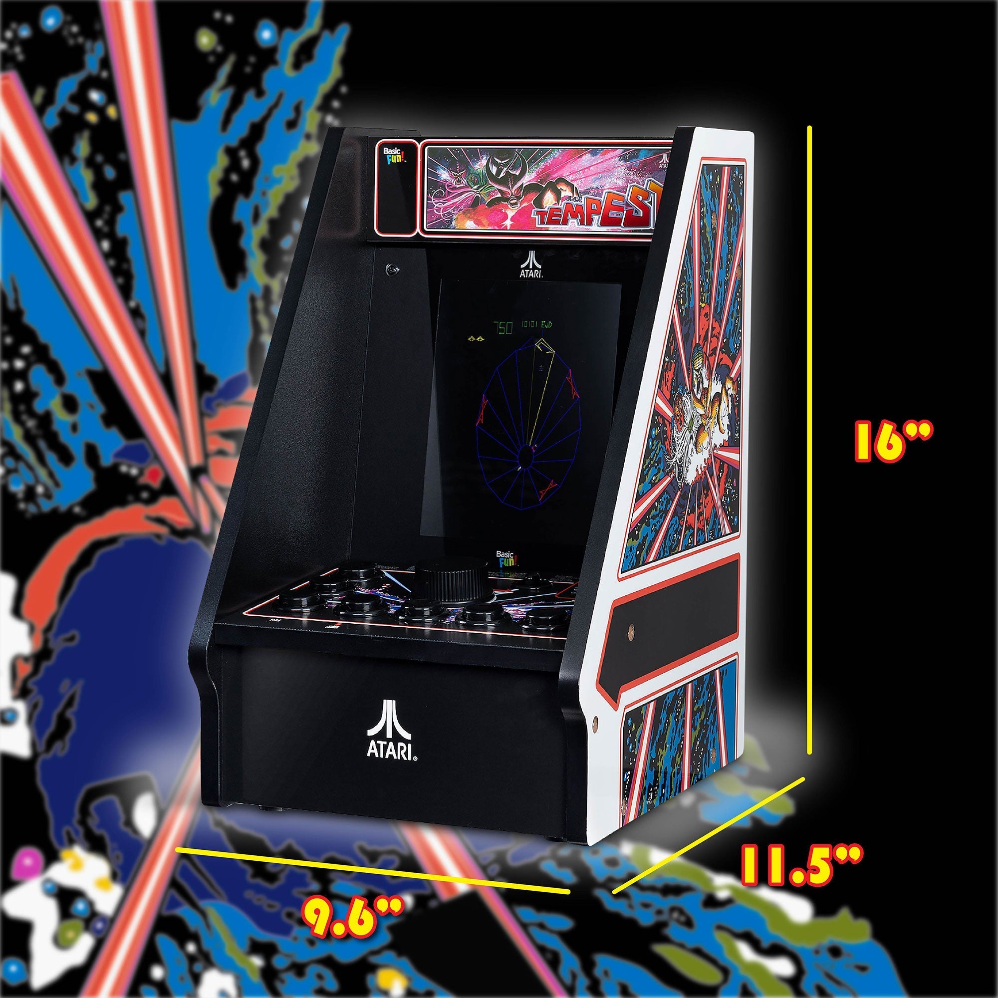 Atari Tempest Counter Series Arcade Game with 8 Inch Screen - detail view 5