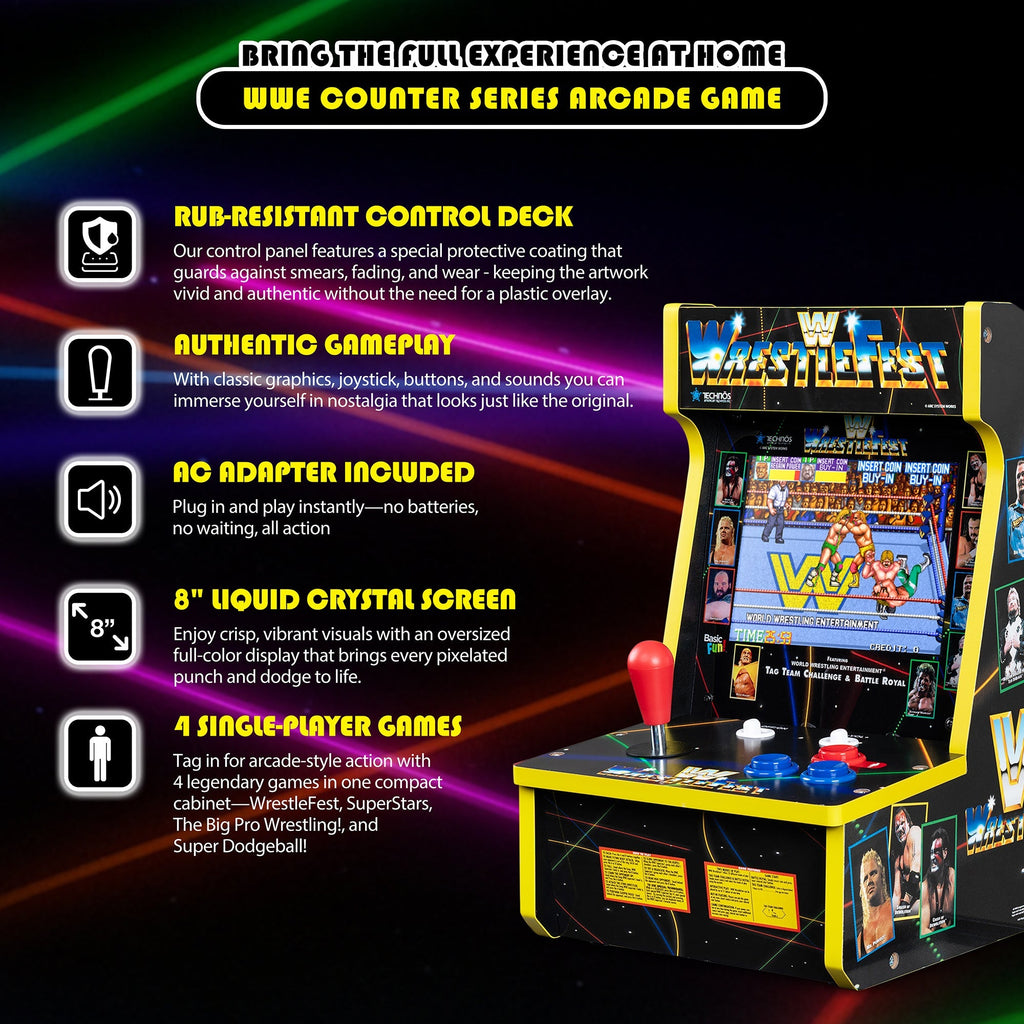 WWE Counter Series Game with 8" Liquid Crystal Screen & 4 Games - detail view 3