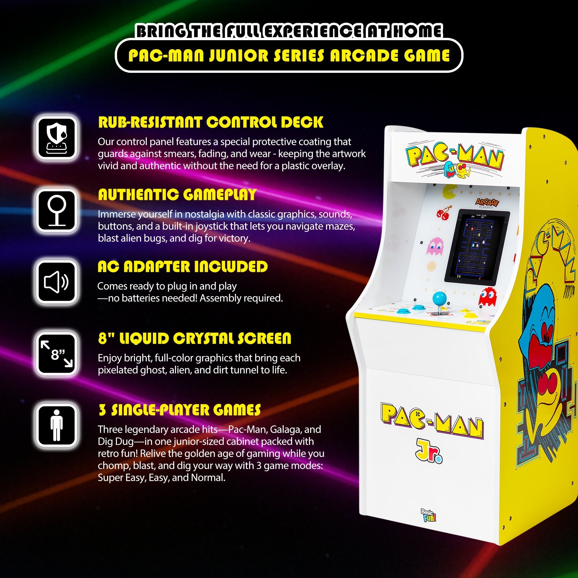 Pac Man Jr Series Arcade Game - detail view 3