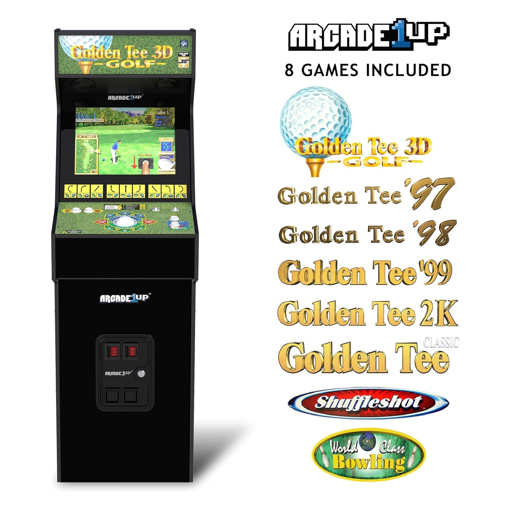 Golden Tee 3D Deluxe Arcade Machine - detail view 2