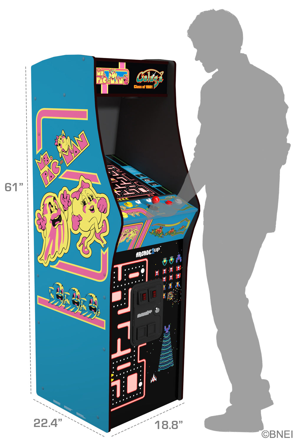 Ms. Pac Man & Galaga Class of '81 Deluxe Arcade Machine - detail view 4