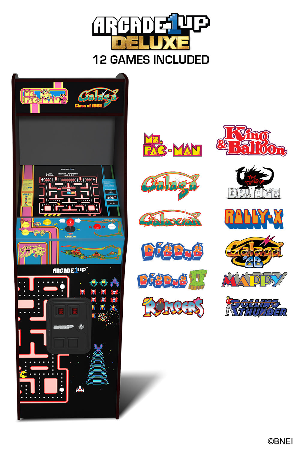Ms. Pac Man & Galaga Class of '81 Deluxe Arcade Machine - detail view 2
